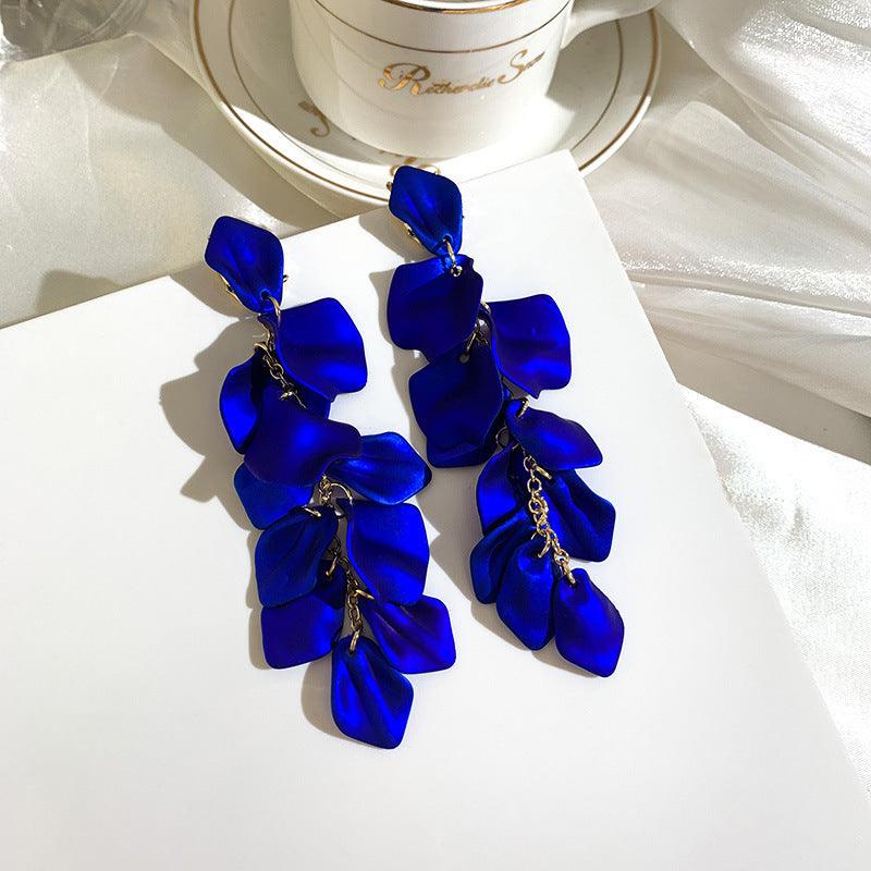 FRENCH RIVIERA|Saint Tropez blue long earrings