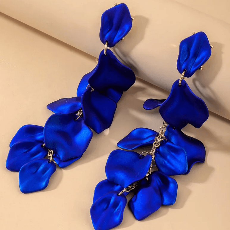 FRENCH RIVIERA|Saint Tropez blue long earrings