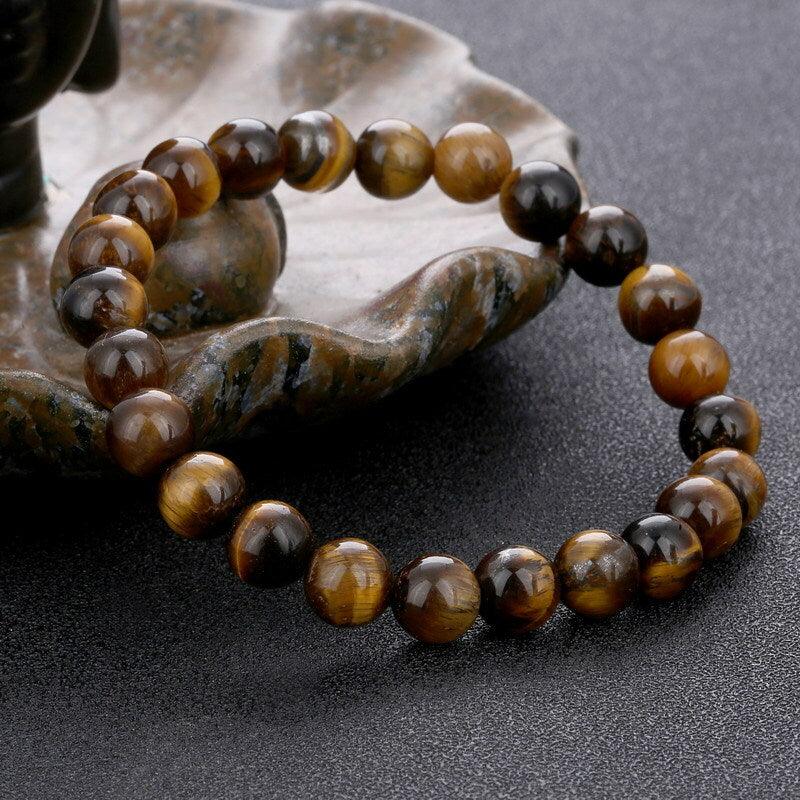 Natural stone bracelet, Tiger's eye