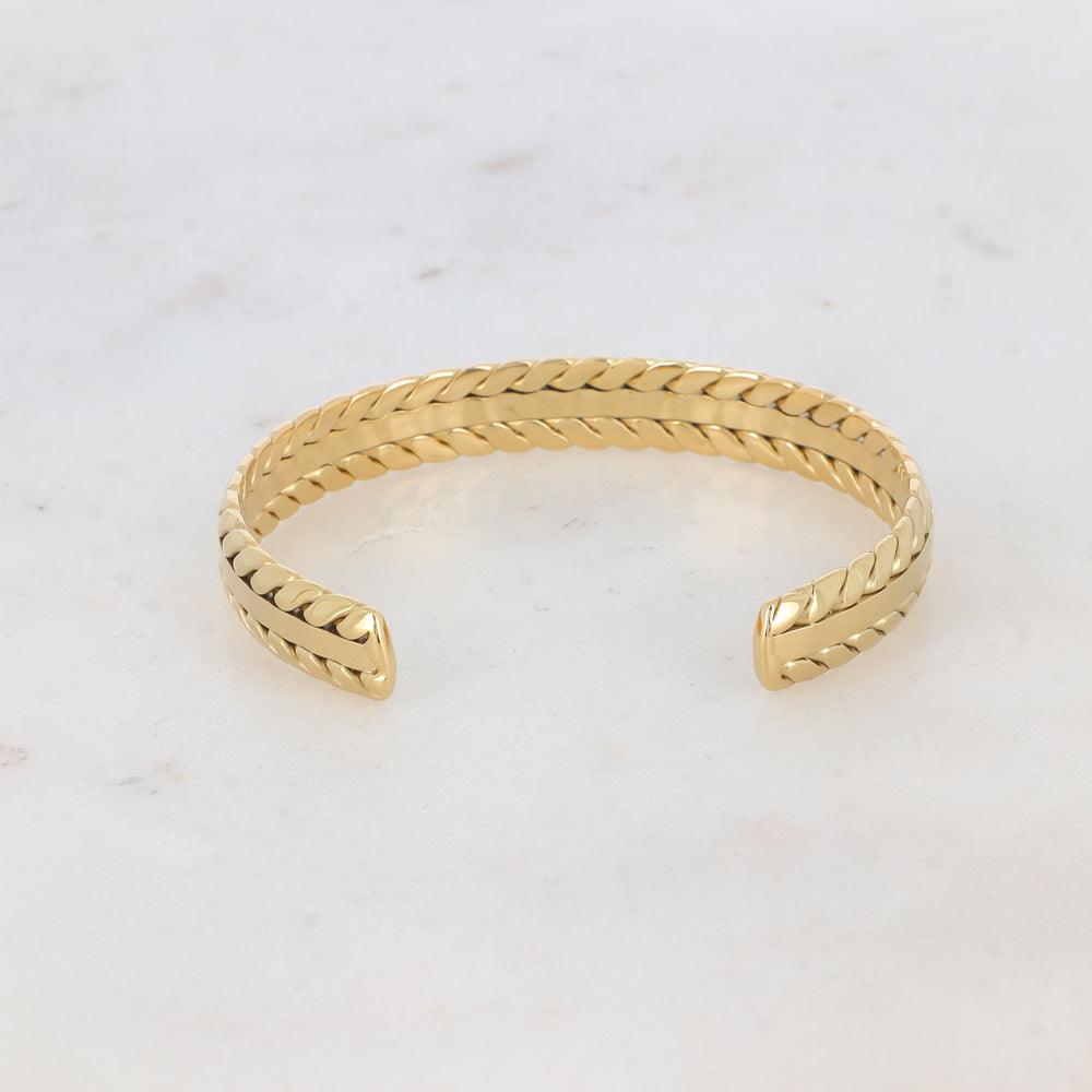 BOHM PARIS Stockholm|Jonc Merle surgical steel bracelet (gold)