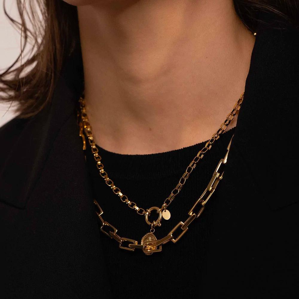 BOHM PARIS Stockholm|Collier Damien -surgical steel chain (gold)