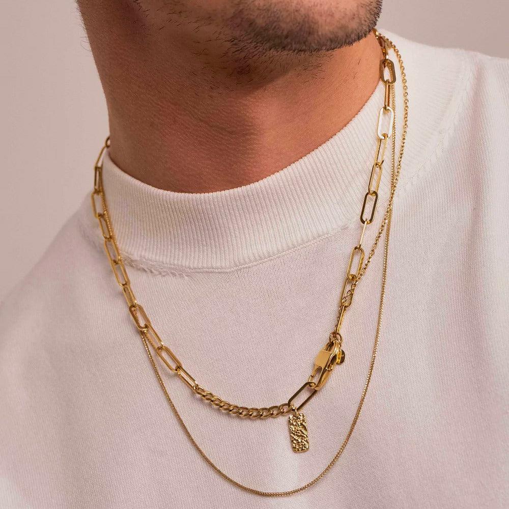 BOHM PARIS Stockholm|Collier Charlie surgical steel chain (gold)