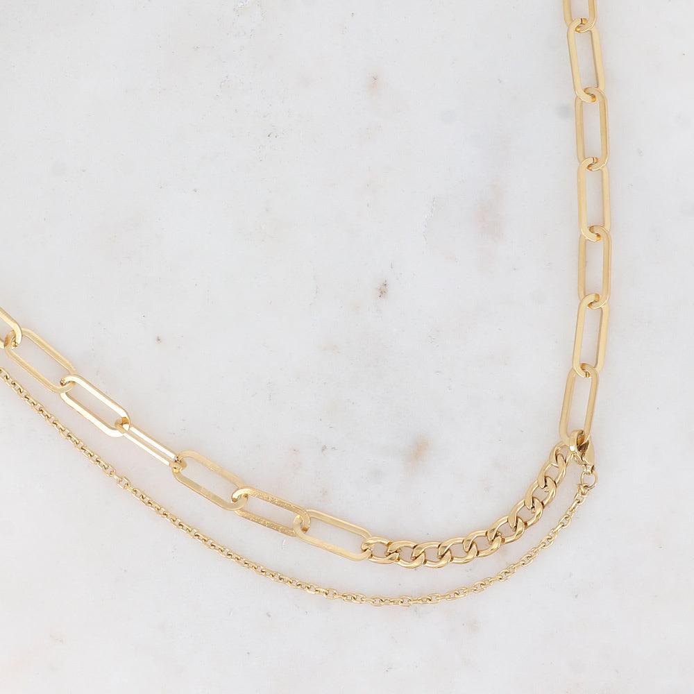 BOHM PARIS Stockholm|Collier Charlie surgical steel chain (gold)