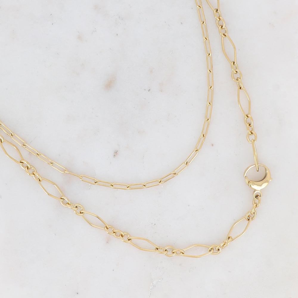 BOHM PARIS Stockholm|Collier Vivien surgical steel chain (gold)