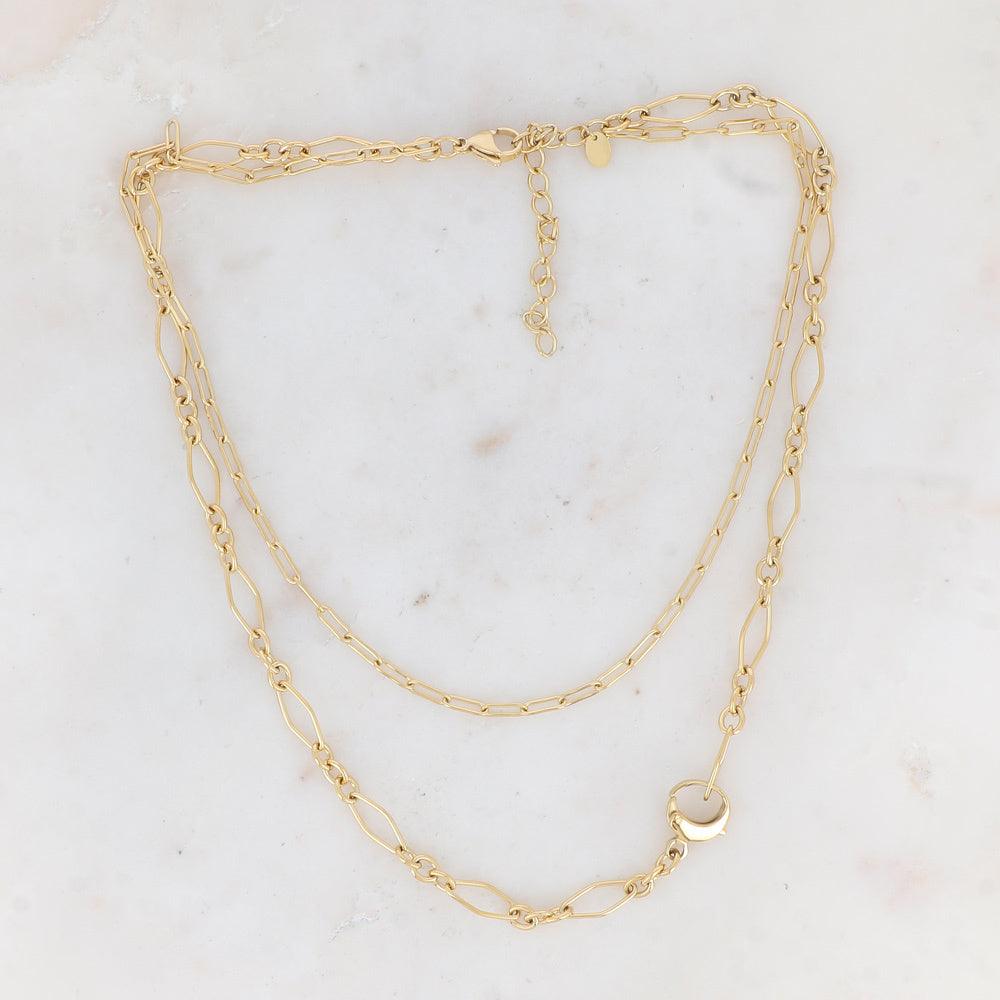 BOHM PARIS Stockholm|Collier Vivien surgical steel chain (gold)