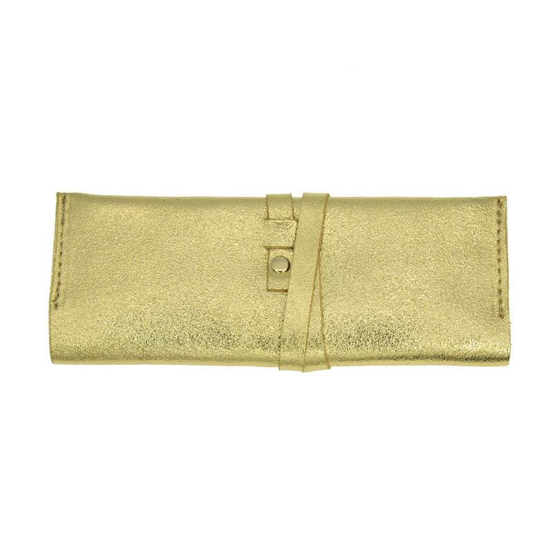 Pochette à bijoux Harmony leather jewelry storage roll (gold)