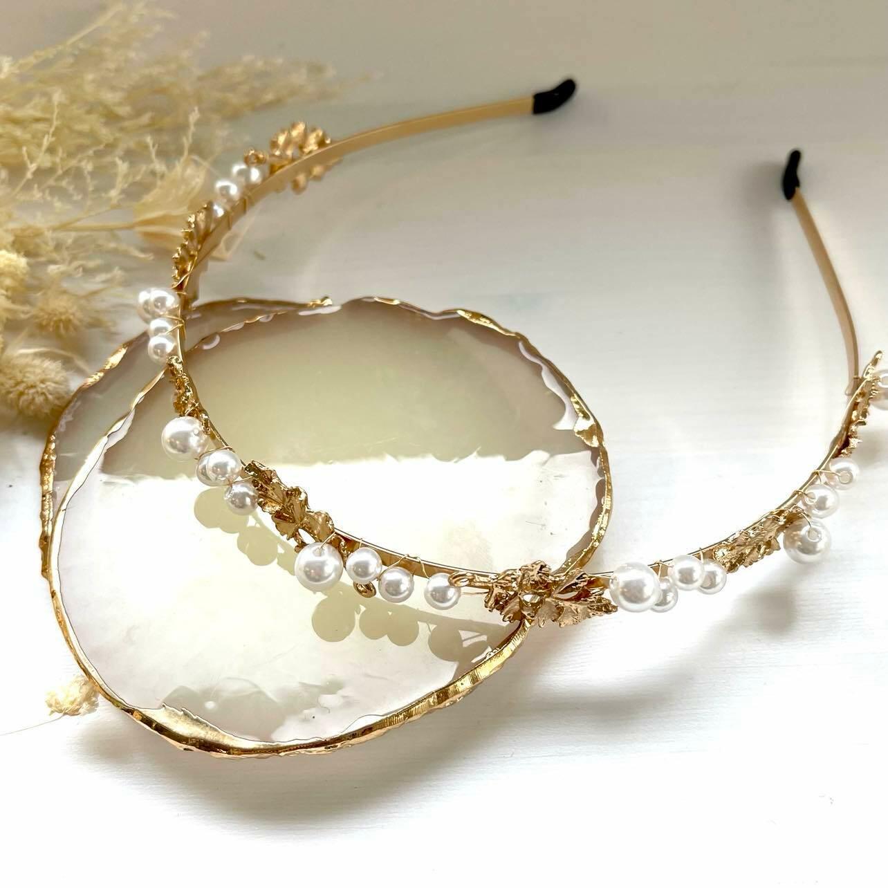 SUGAR SUGAR, Grace Hairband® -white pearl headband