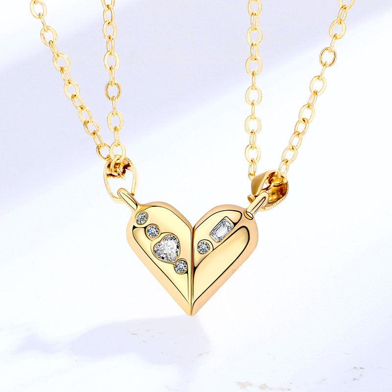 Best Friends Jewelry, Gold Heart Love Jewelry / Friendship Jewelry