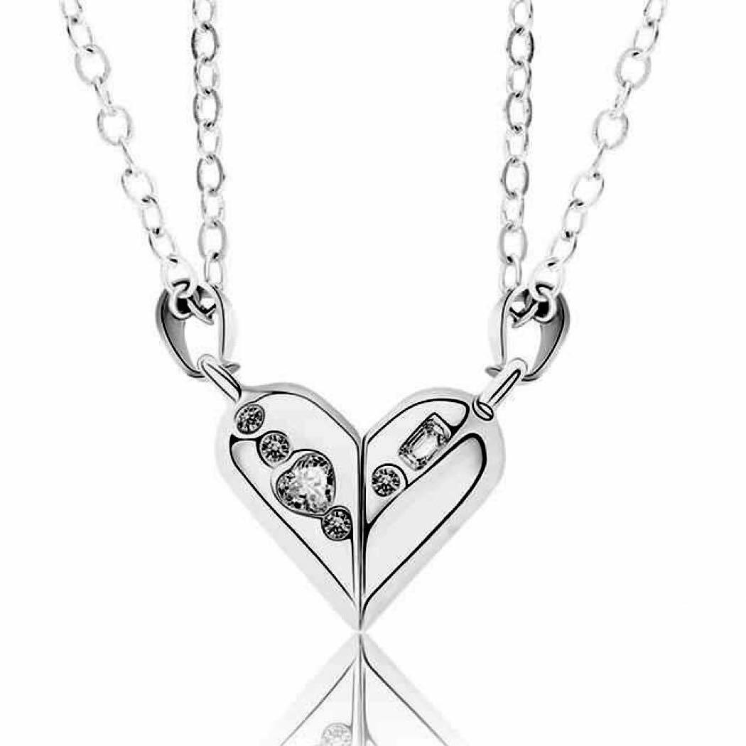 Best Friends Jewelry, Silver Heart Love Jewelry / Friendship Jewelry