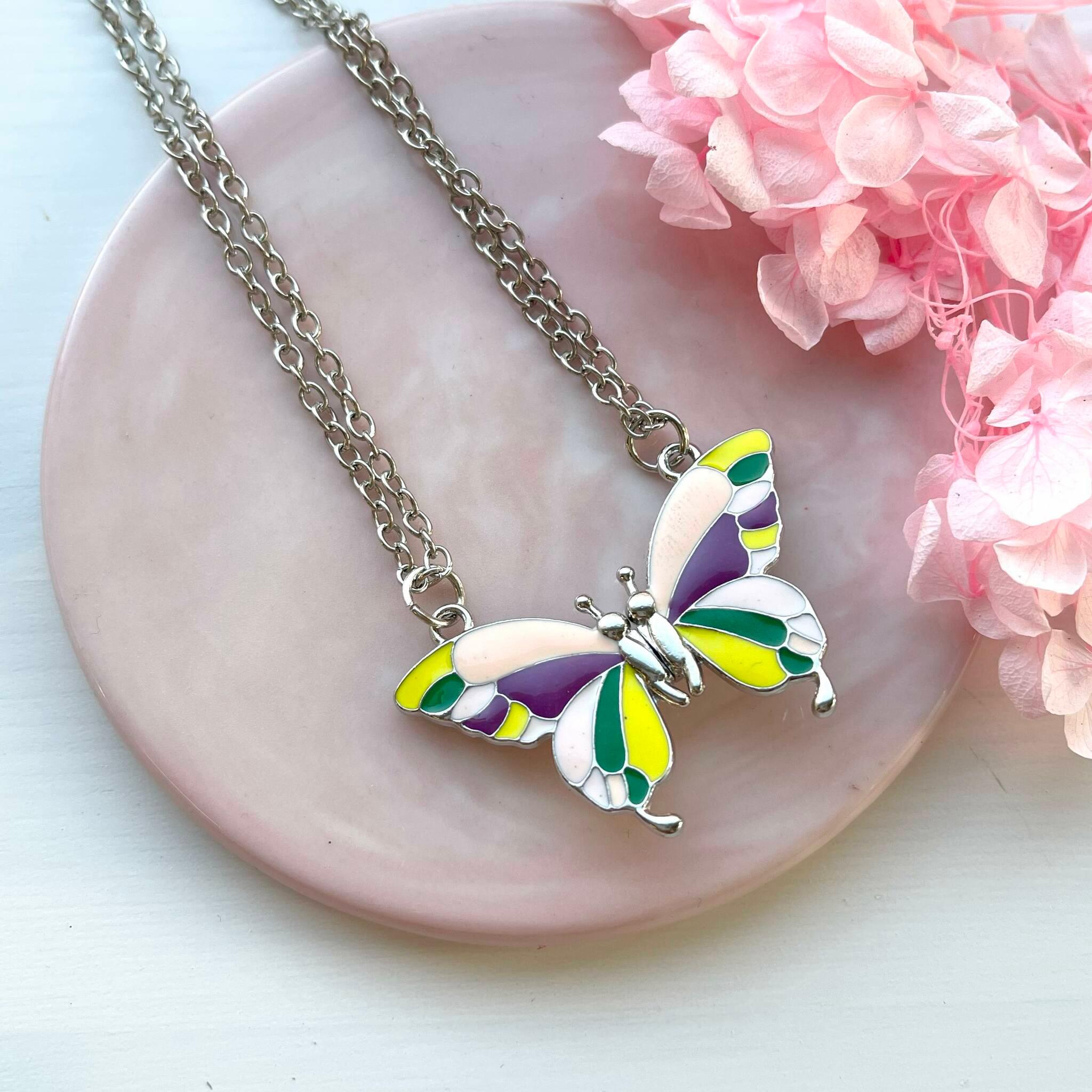 Best Friends jewelry, Butterfly - colorful butterfly-themed friendship jewelry