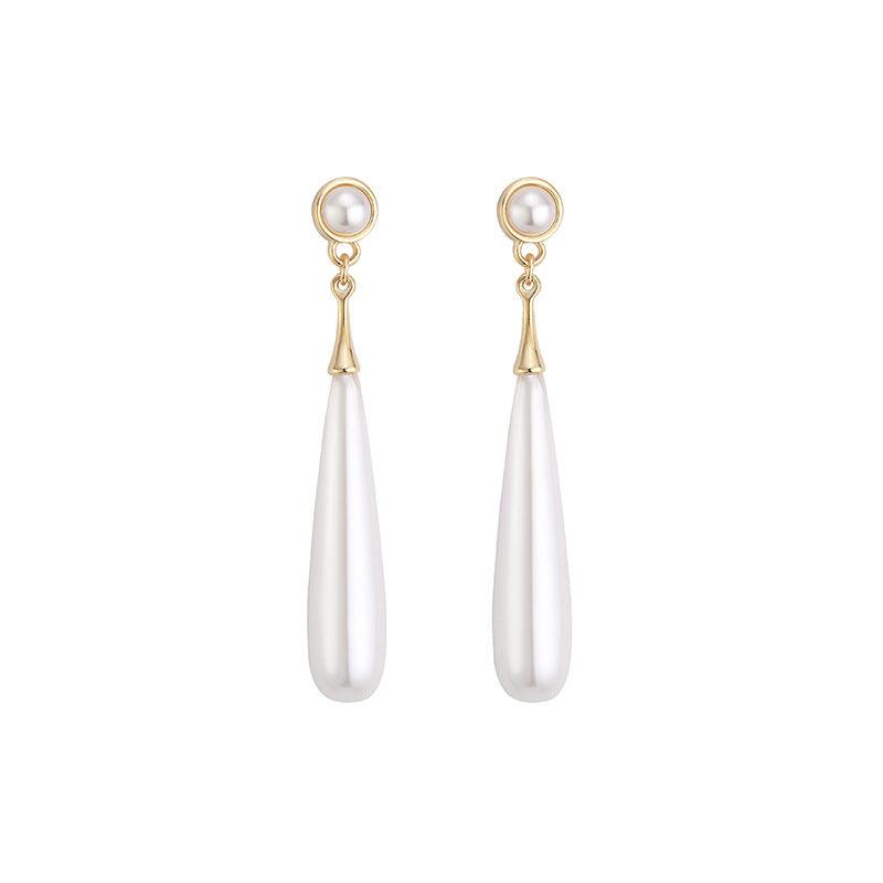 FRENCH RIVIERA|Vivienne teardrop pearl earrings