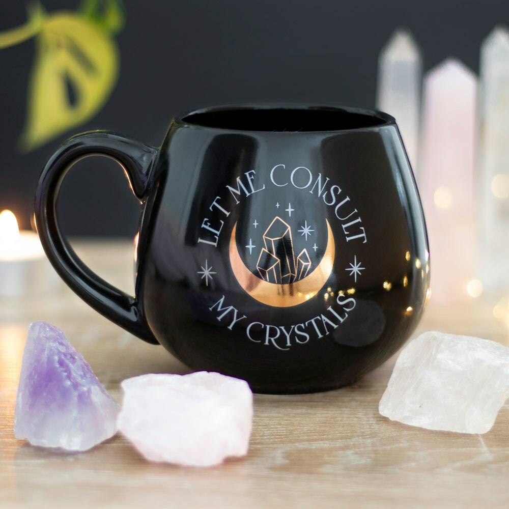 Mug, Let Me Consult My Crystals Mug - black Mug