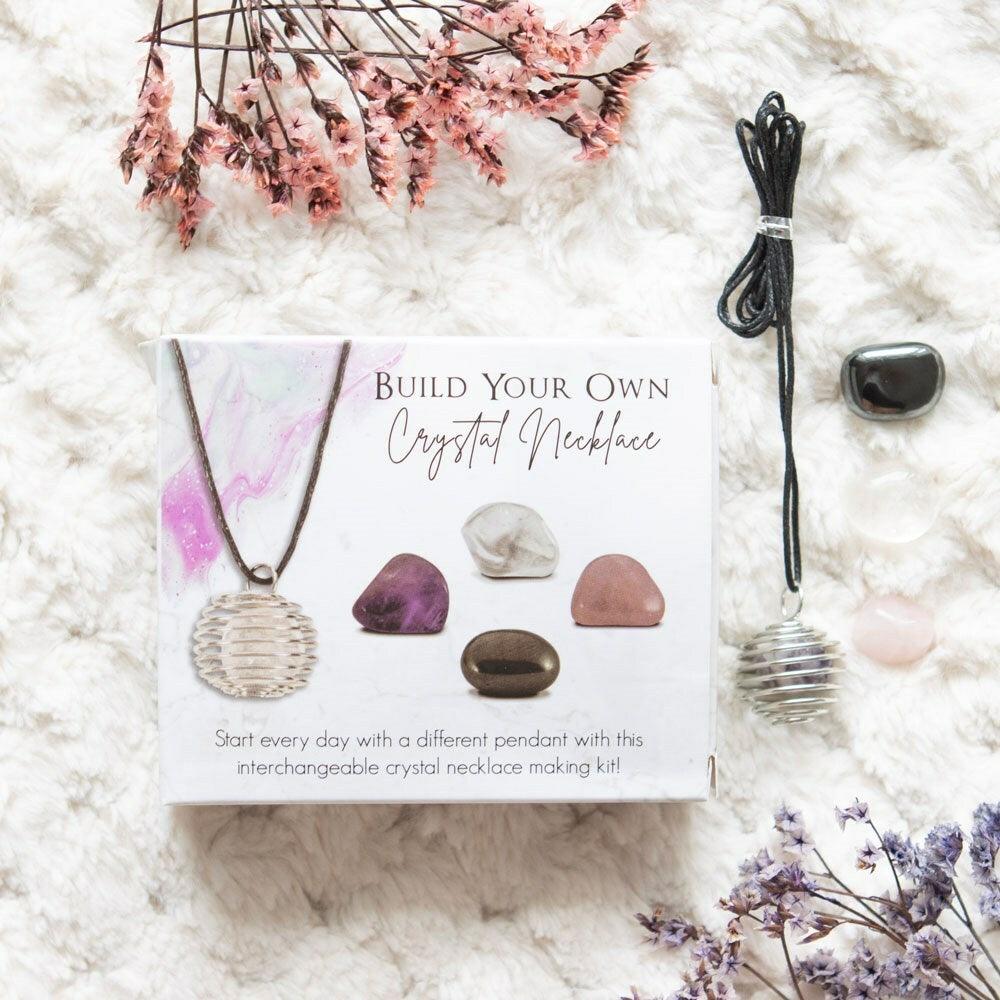 Build Your Own Crystal Necklace - natural stone necklace gift box