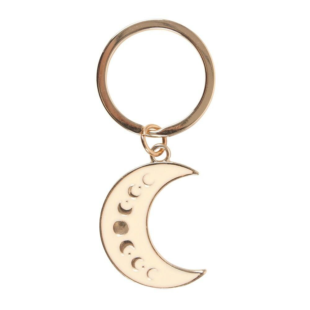 Crescent Moon Moon Phases Keychain