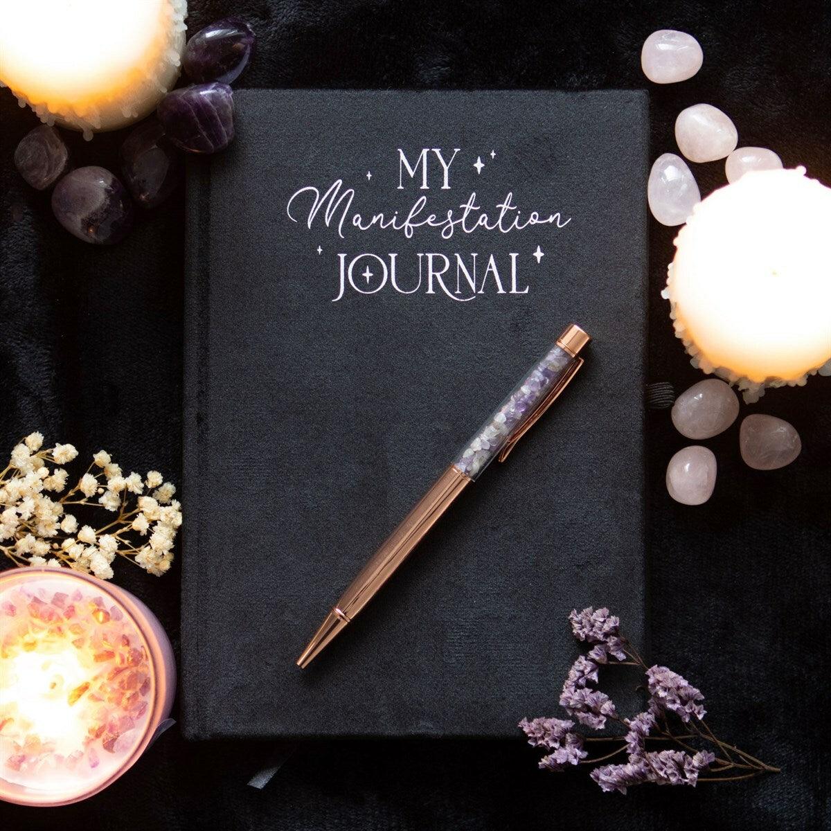 My Manifestation Journal and Amethyst Pen