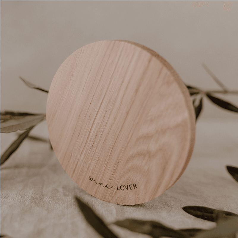 Wine Lover Coaster - wooden coaster