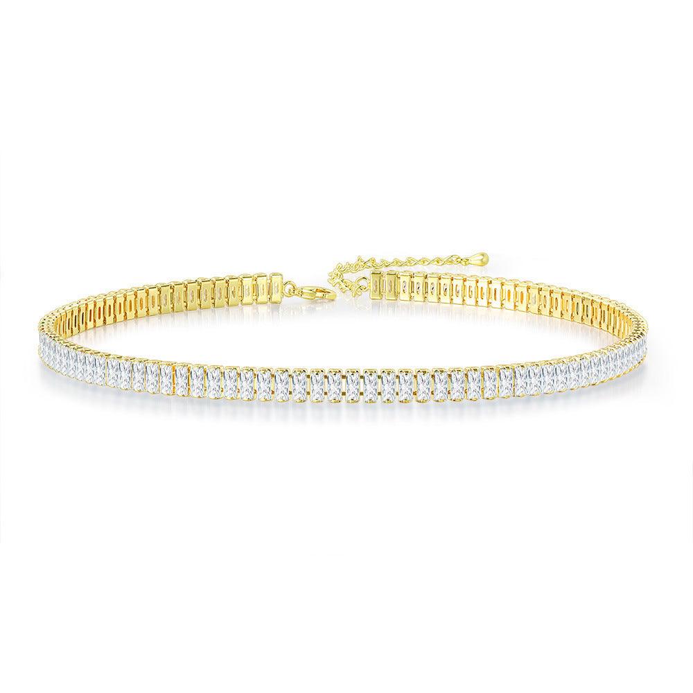 FRENCH RIVIERA|Carly gold crystal choker