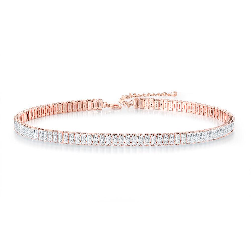 FRENCH RIVIERA|Carly  -ruusukultainen kristalli choker