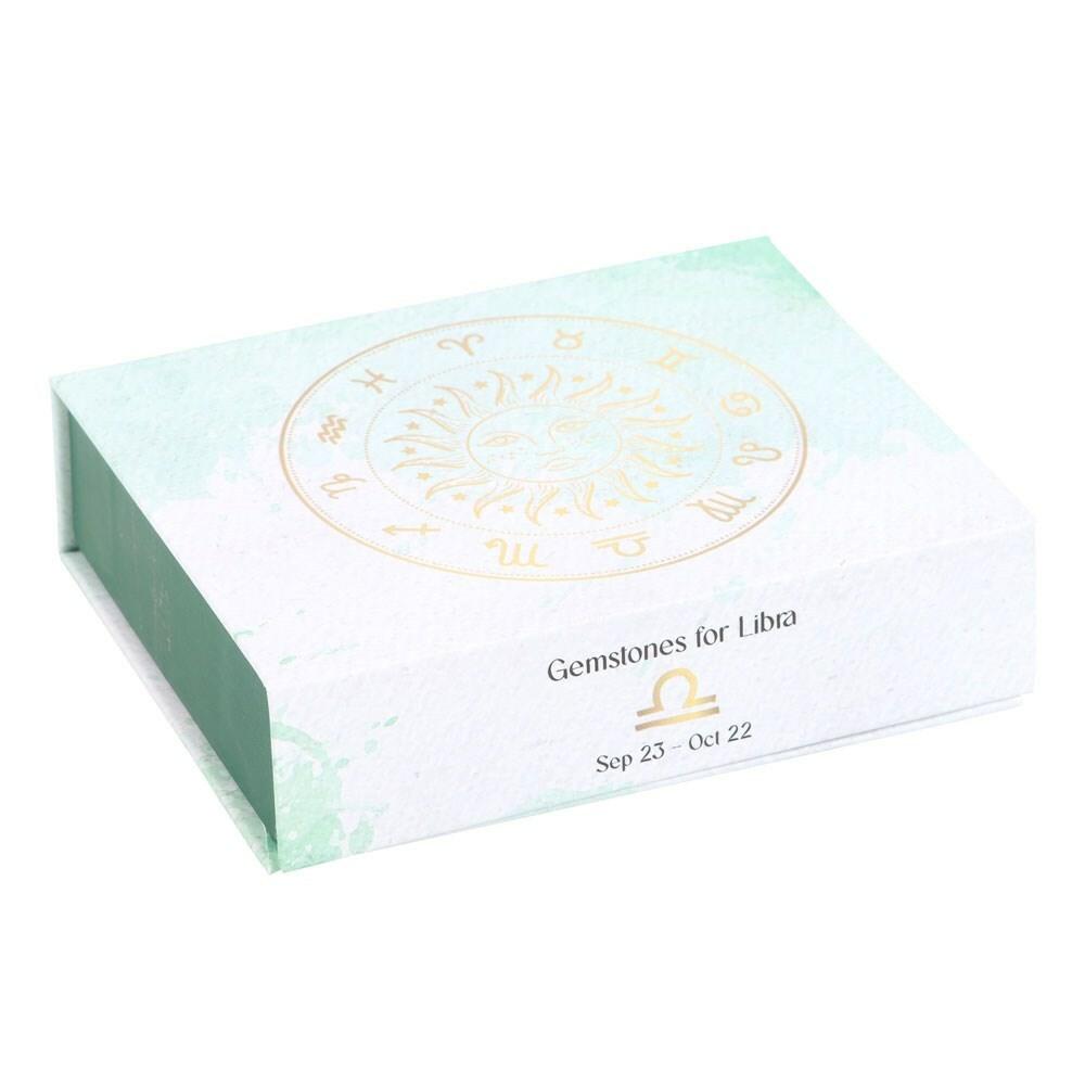 Libra Crystal Tumblestone Set - Libra Natural Stone Gift Box