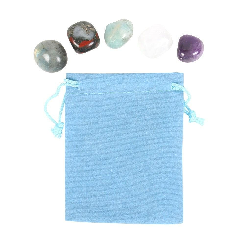 Pisces Crystal Tumblestone Set - Pisces Natural Stone Gift Set