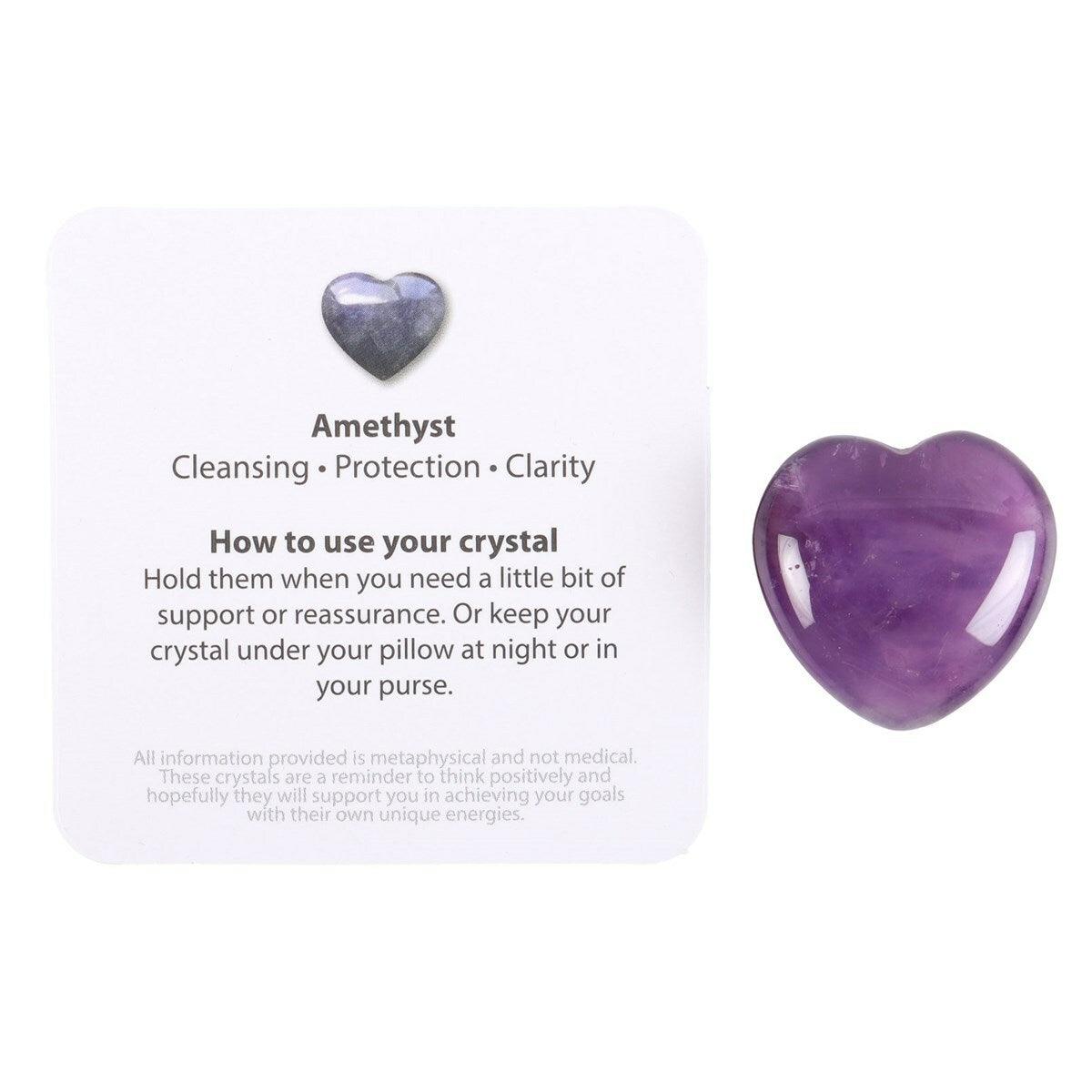 You Are So Special To me - amethyst heart lucky stone in a gift bag