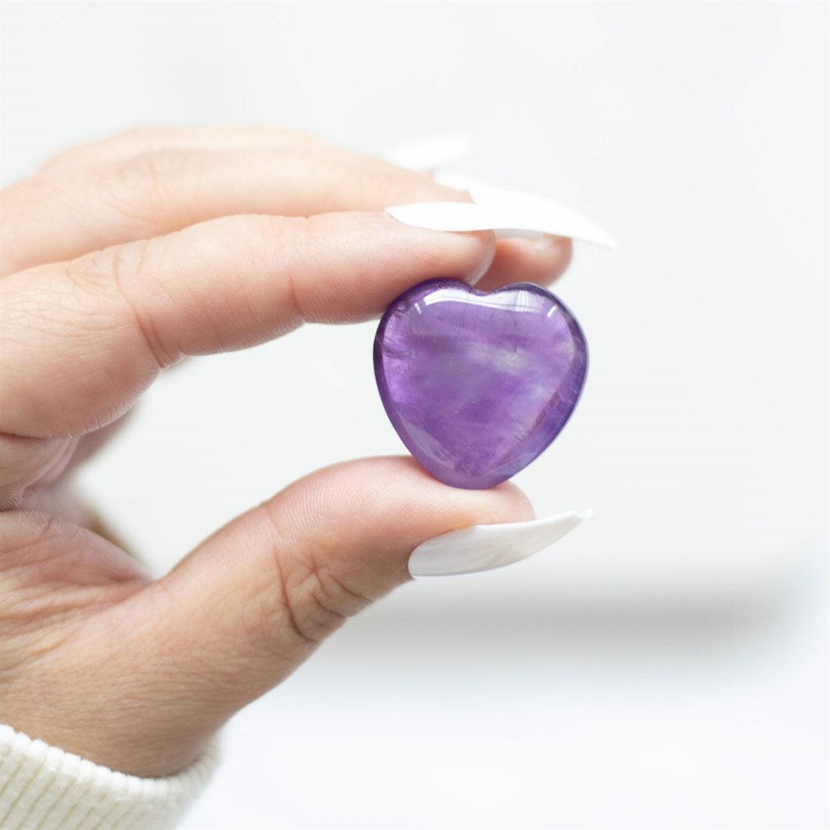 You Are So Special To me - amethyst heart lucky stone in a gift bag