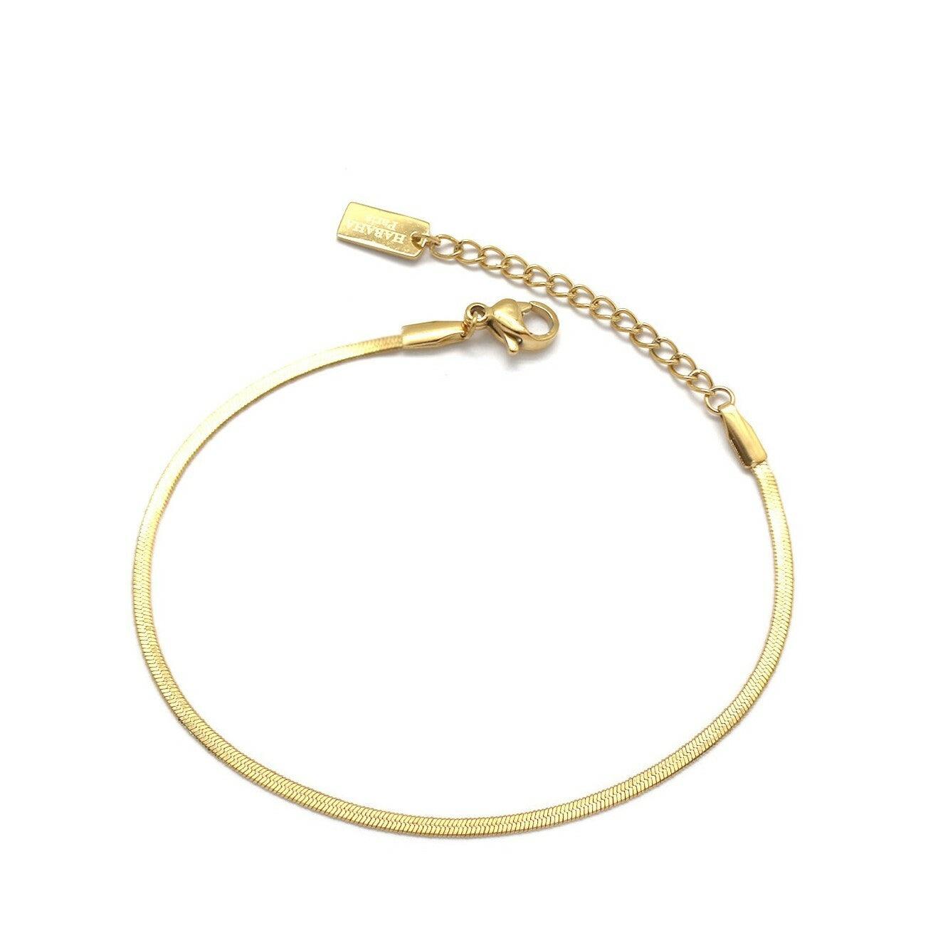 HABAHA Paris|Ada Bracelet - flat surgical steel bracelet (gold)