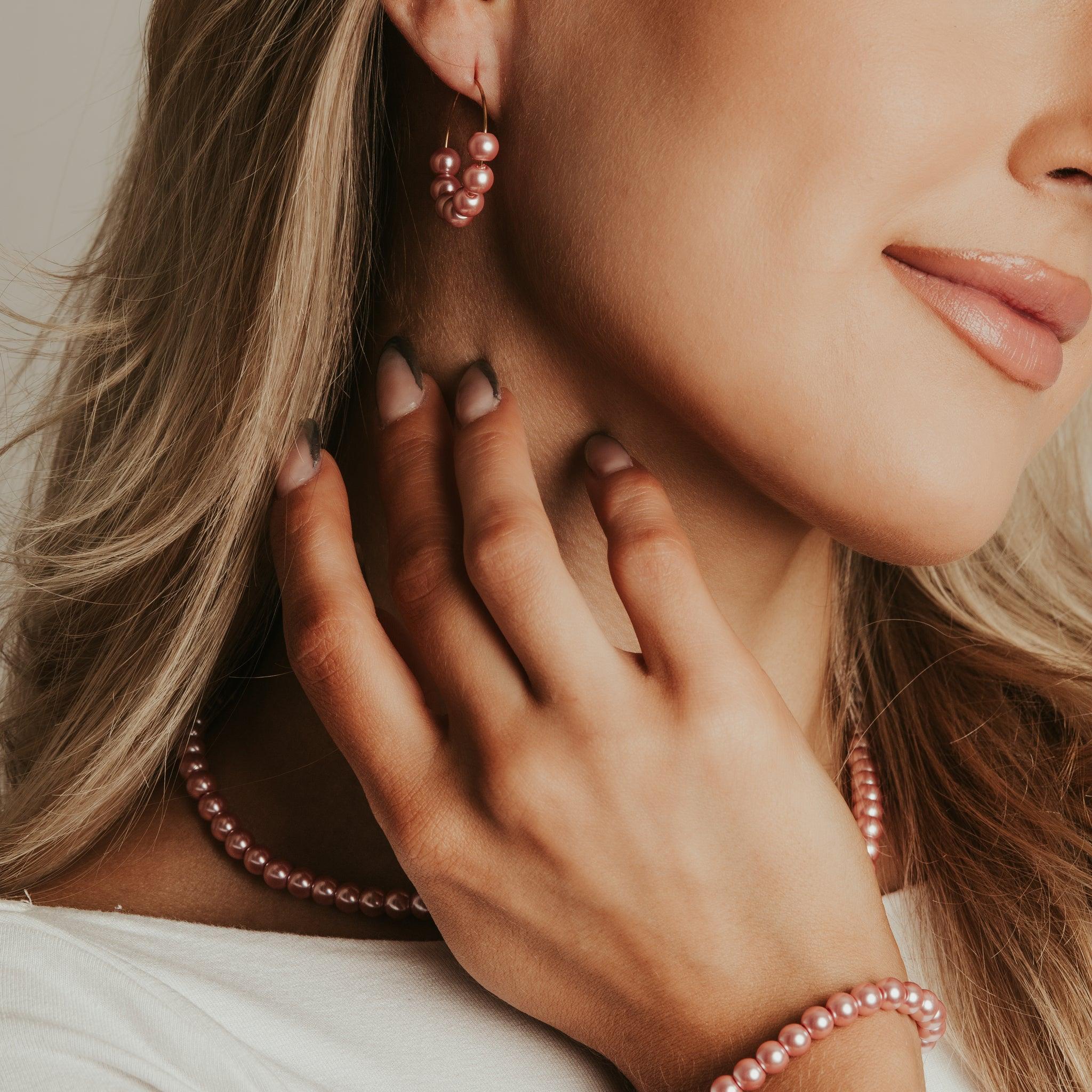 FRENCH RIVIERA|Jolie pink pearl necklace