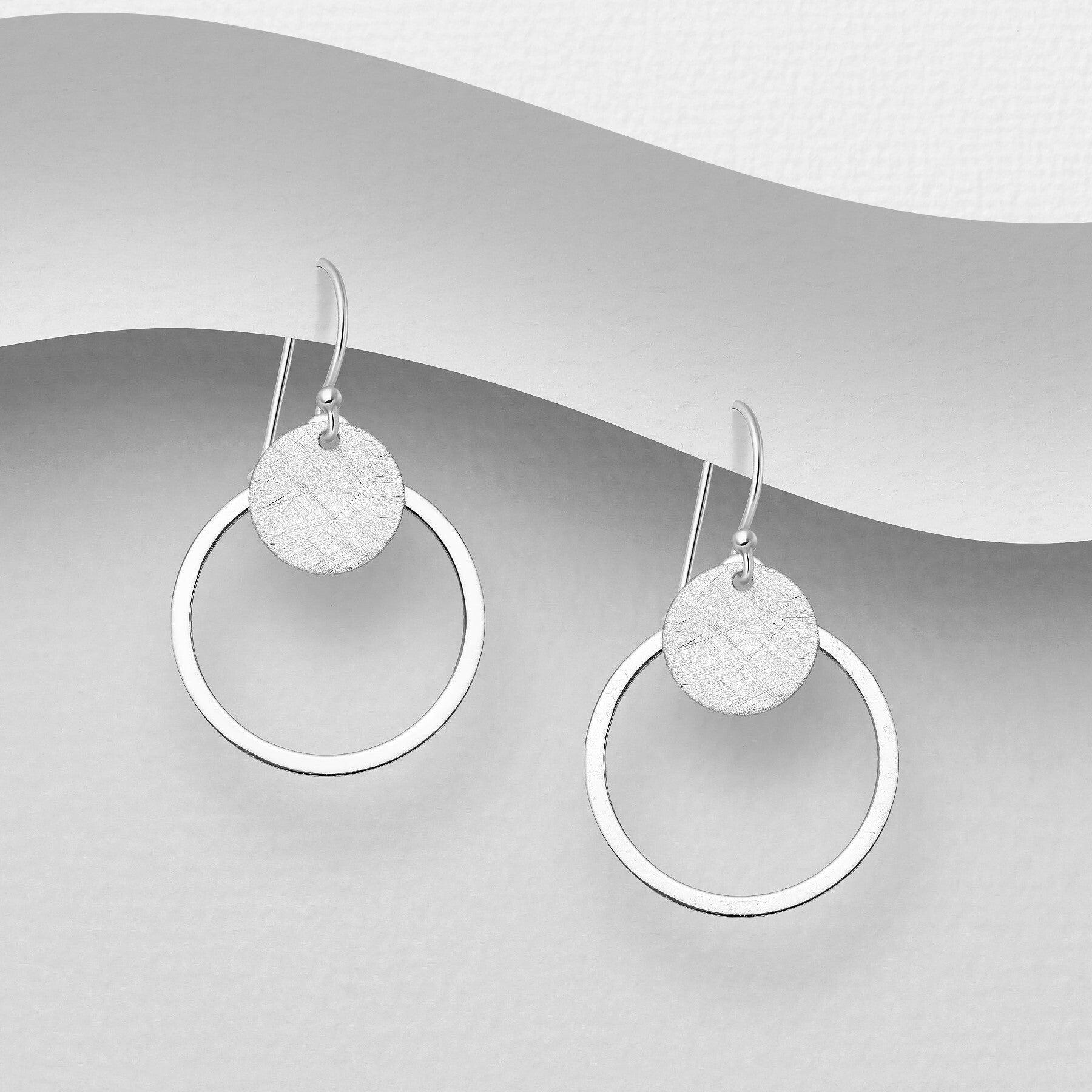 PREMIUM COLLECTION|Meja silver earrings with brushed matte finish