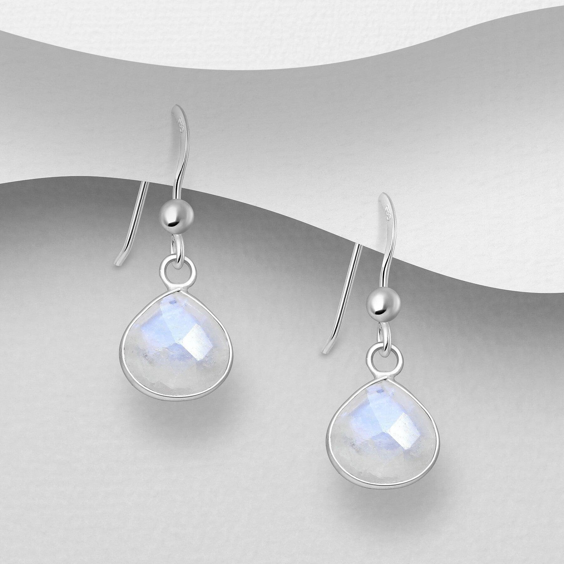 PREMIUM COLLECTION|Mona silver moonstone earrings