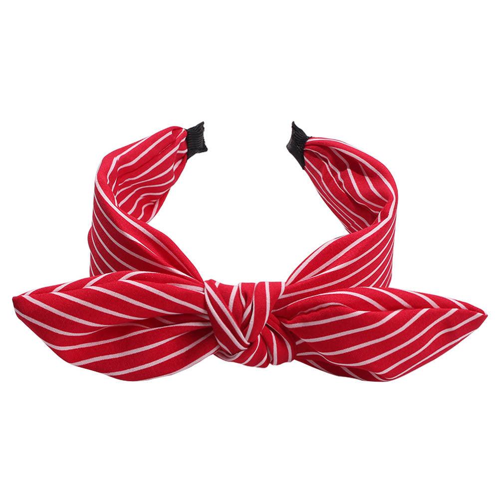 SUGAR SUGAR®, Agatha Hairband -red striped comfy headband