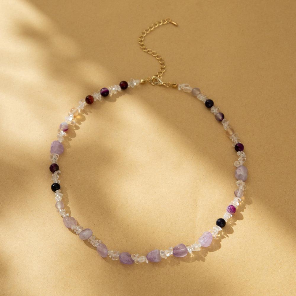 FRENCH RIVIERA|Maya Necklace -amethyst necklace