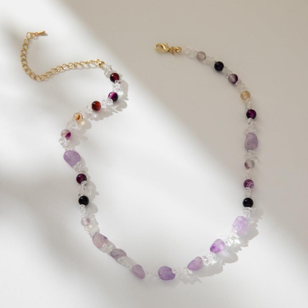 FRENCH RIVIERA|Maya Necklace -amethyst necklace