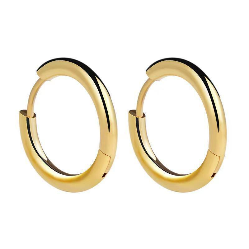 Surgical steel rings, Ryder gold-colored rings - four sizes