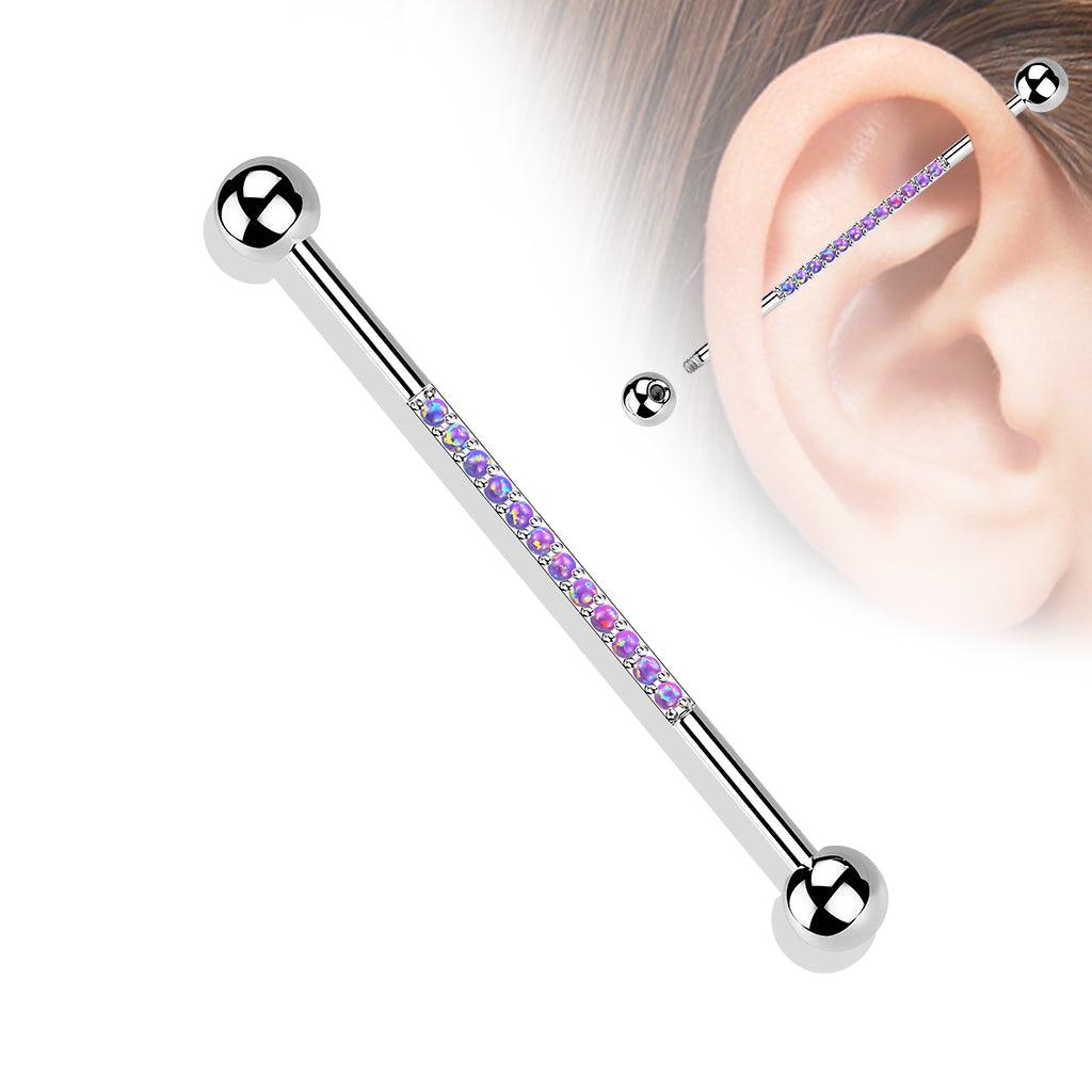 Industrial, Internally Threaded Purple Opal Titanium