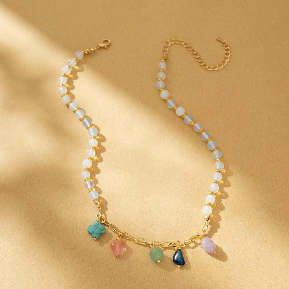 FRENCH RIVIERA|Valerie Necklace - colorful natural stone necklace