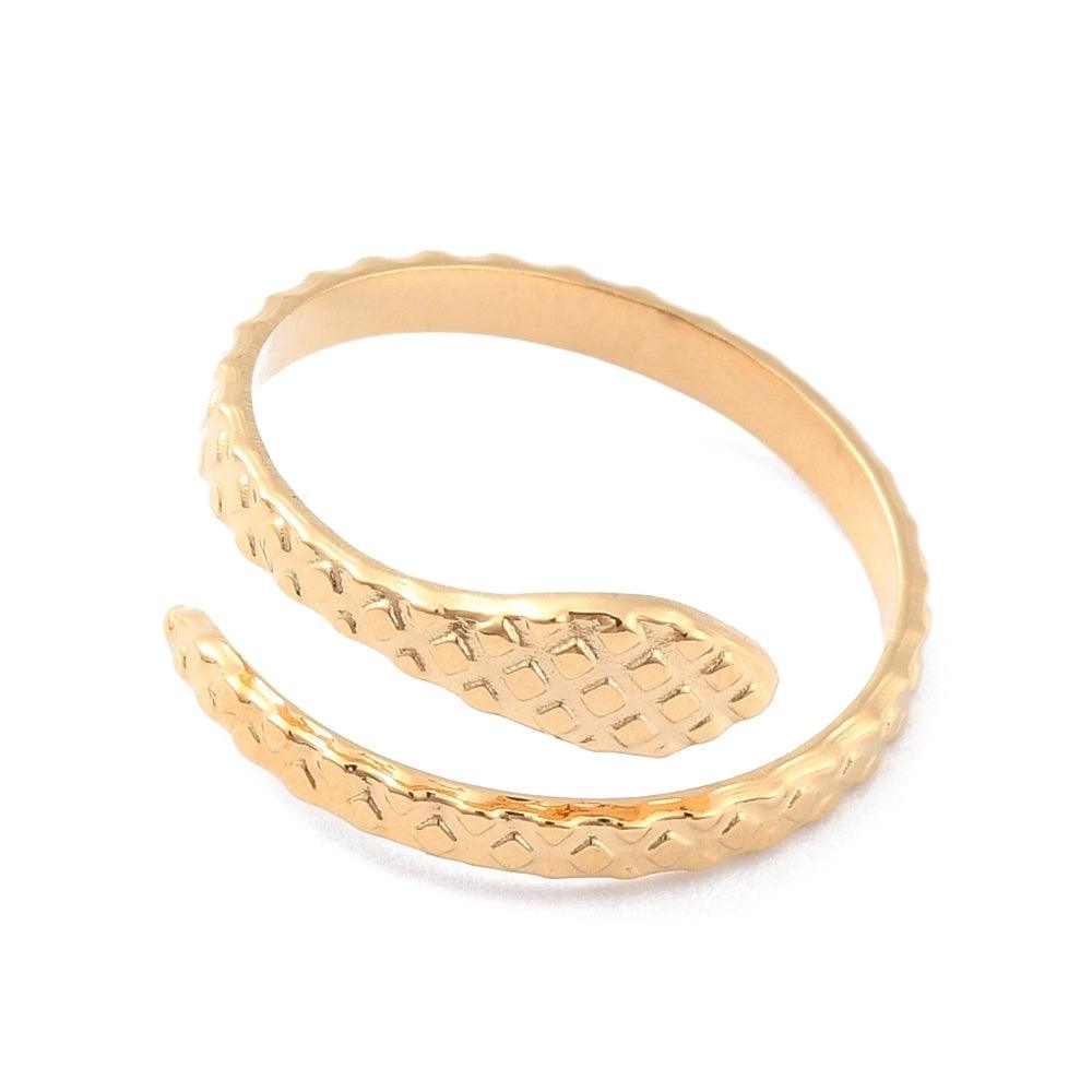 FRENCH RIVIERA|Gold Snake ring made of surgical steel