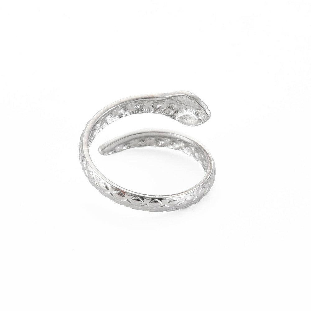 FRENCH RIVIERA|Simple Snake Ring made of surgical steel