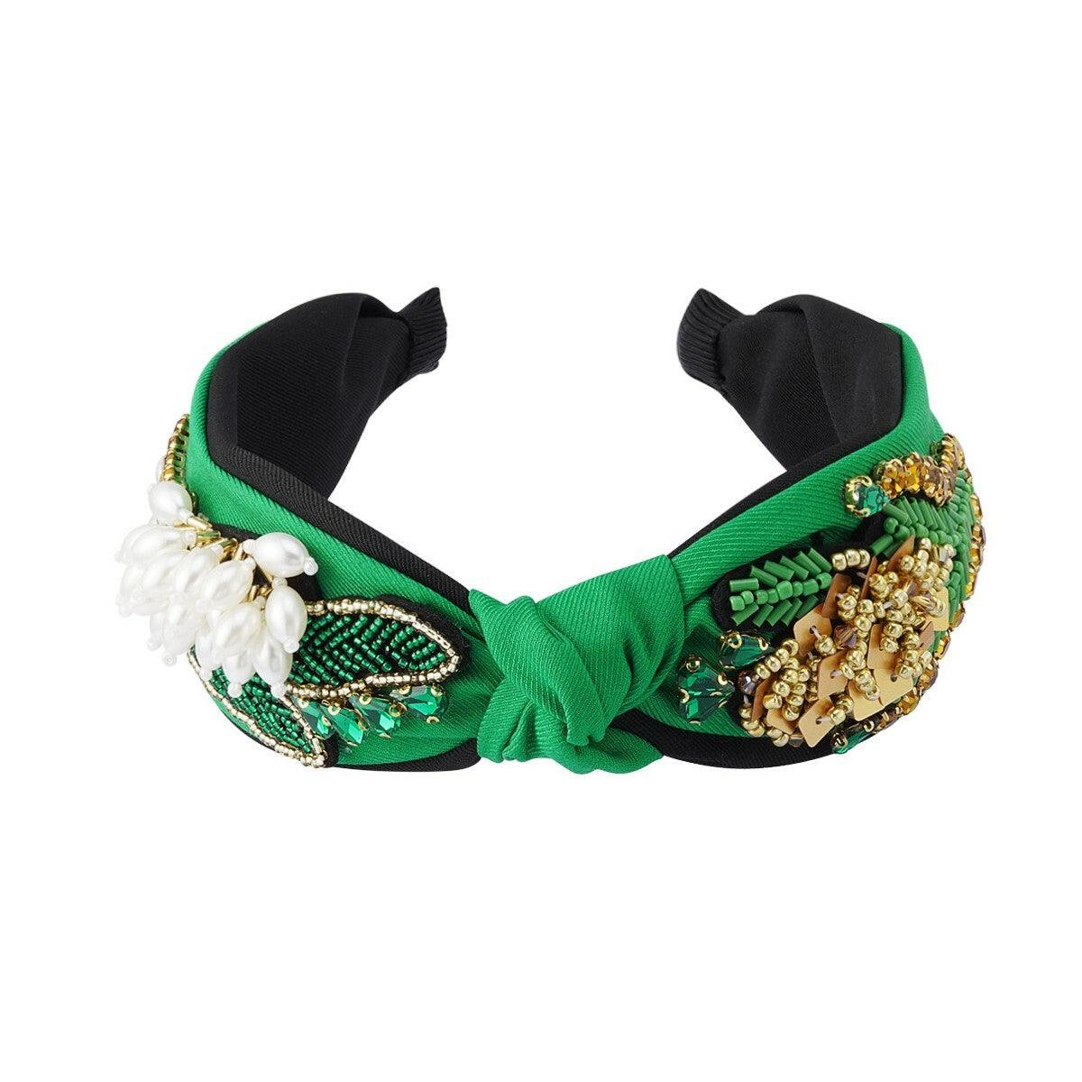 SUGAR SUGAR®, Spring Love Hairband - green headband with pearls