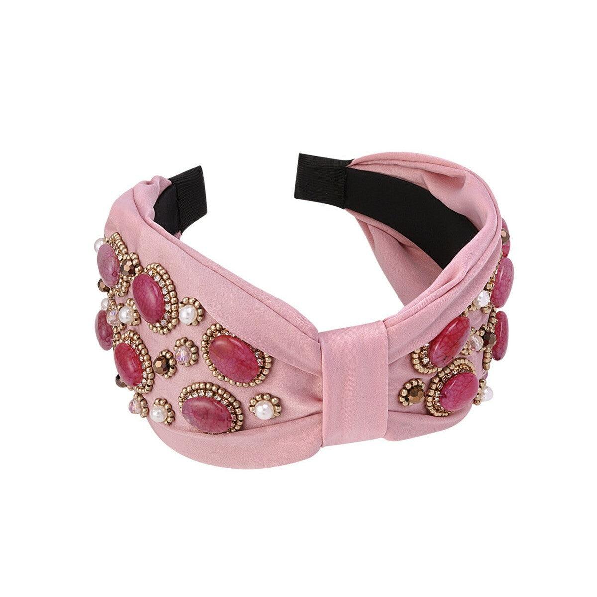 SUGAR SUGAR®, Roses & Kisses Hairband -pinkki hiuspanta koristein