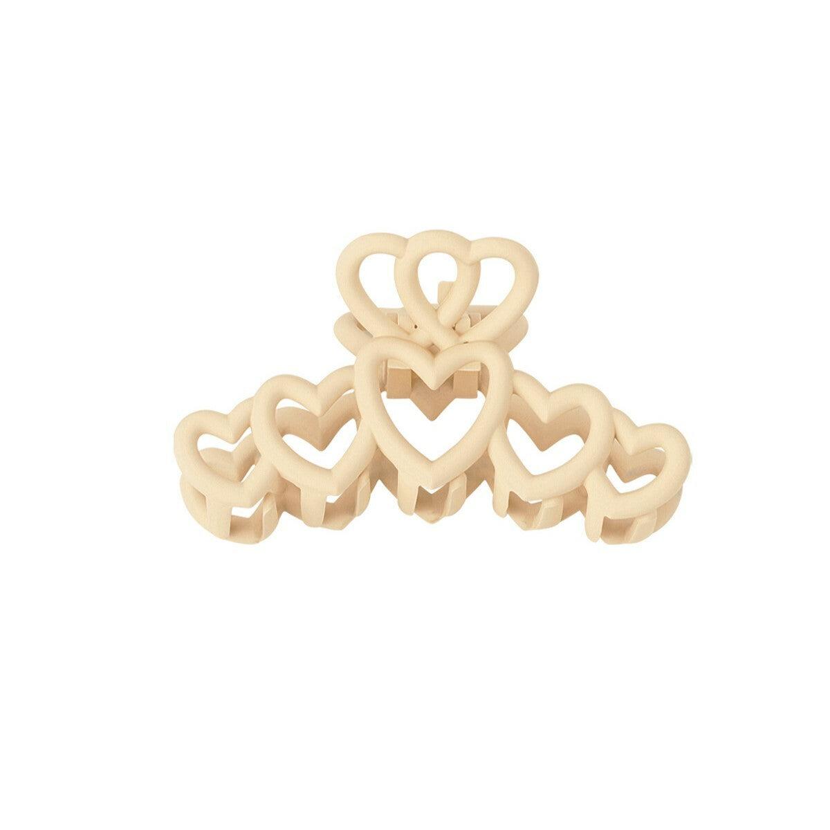 SUGAR SUGAR®, Sweetheart Clip - beige hair clip with heart decoration