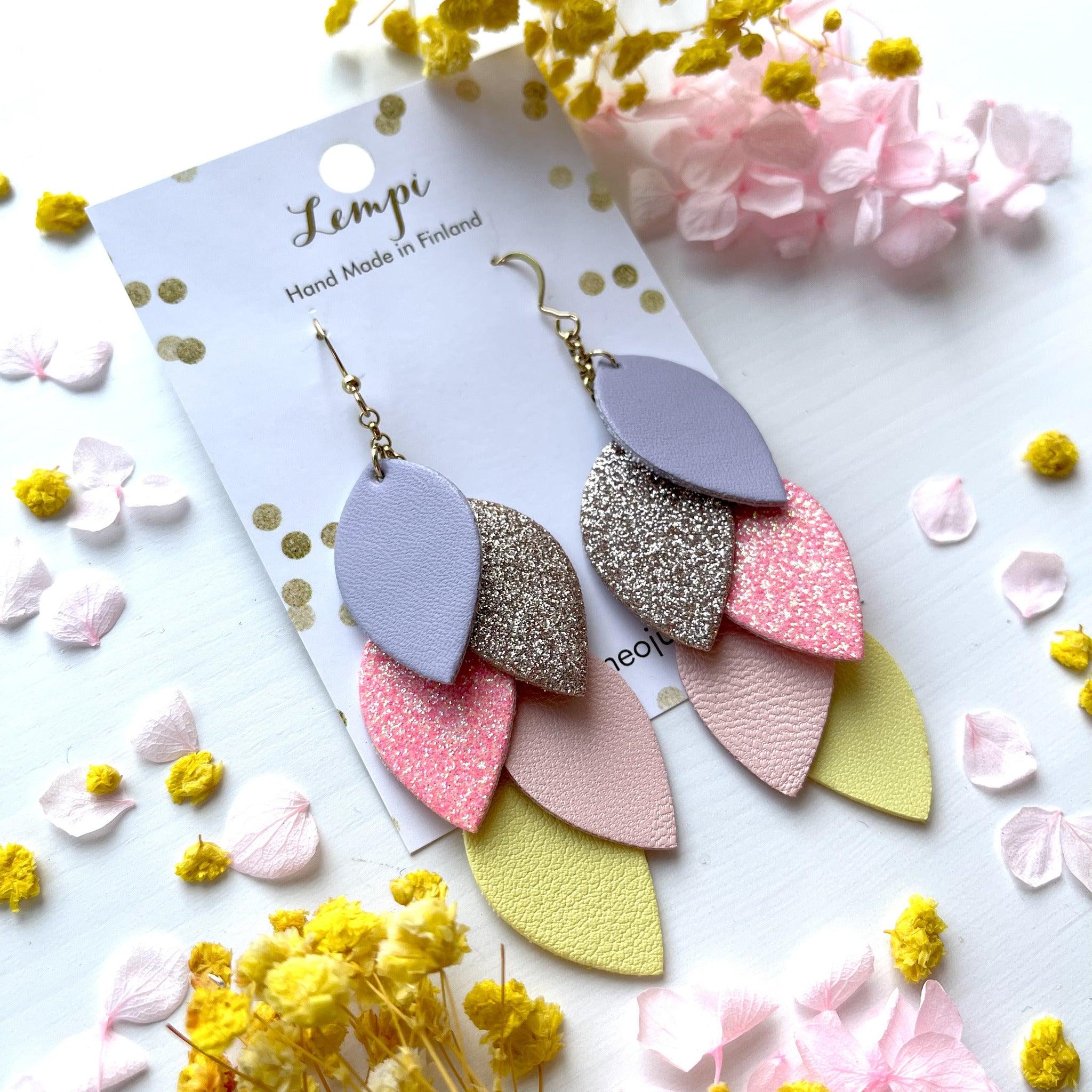 LEMPI® earrings, Grain (colorful)