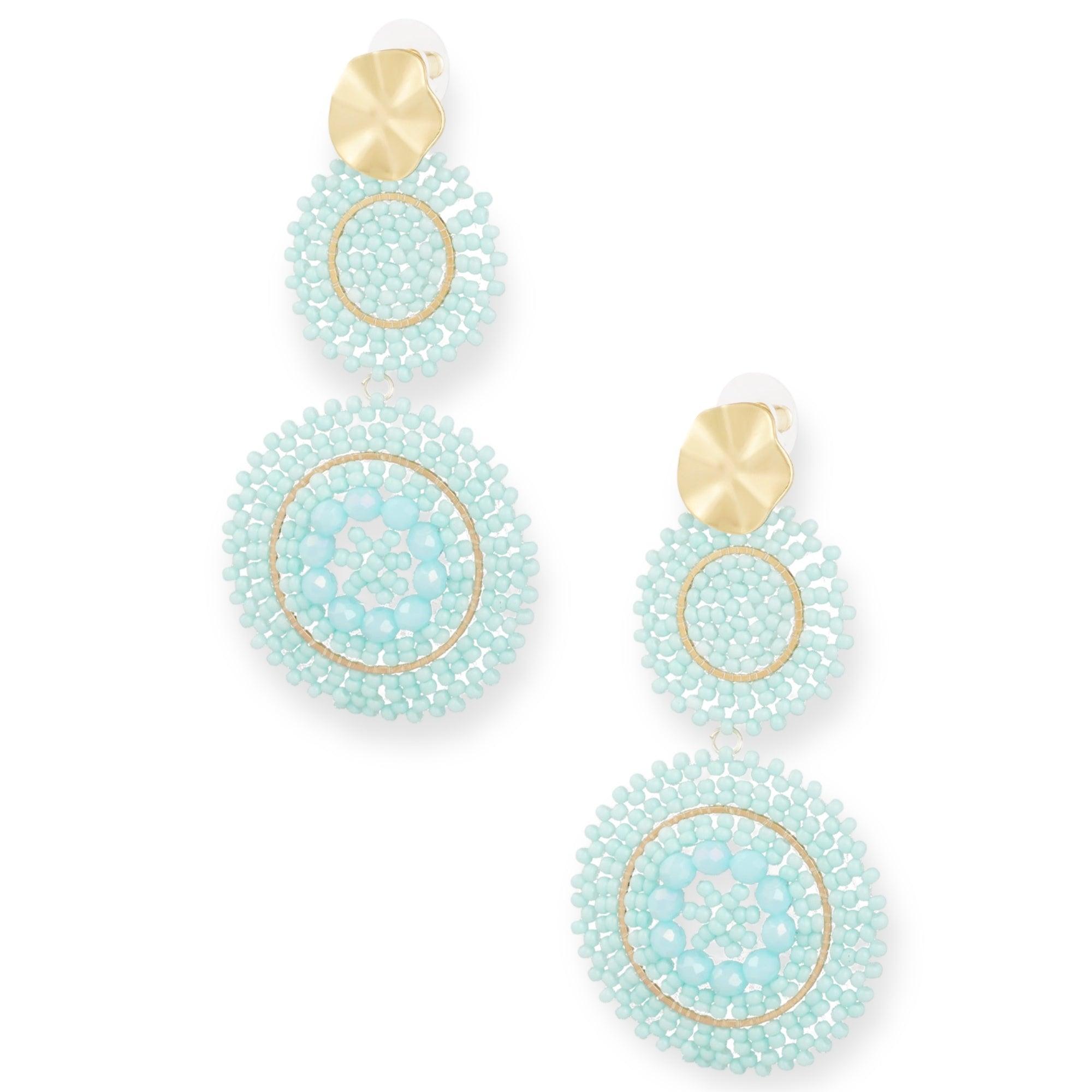 FRENCH RIVIERA | Ibiza-style turquoise earrings