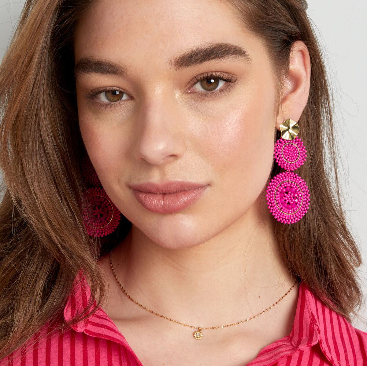 FRENCH RIVIERA | Ibiza-style peach earrings