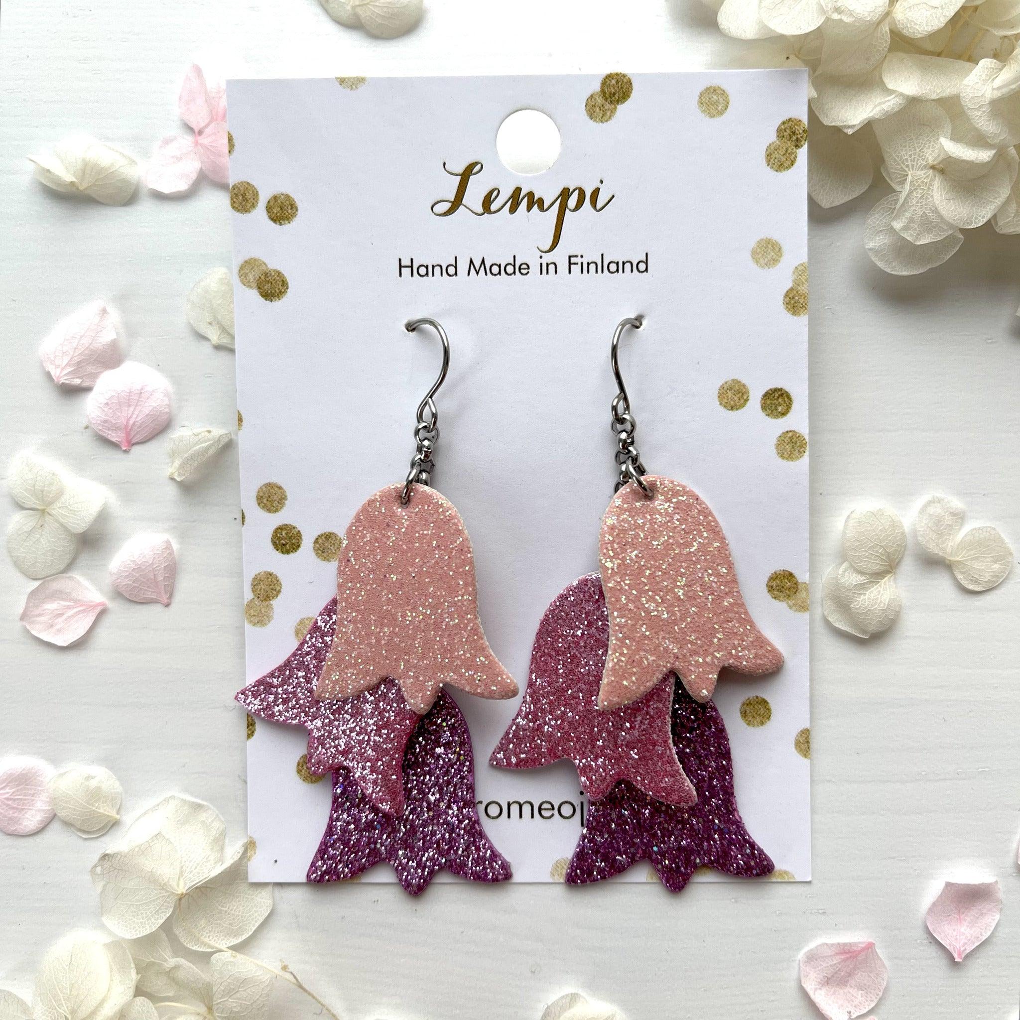 LEMPI® earrings, Keto (light pink-purple)