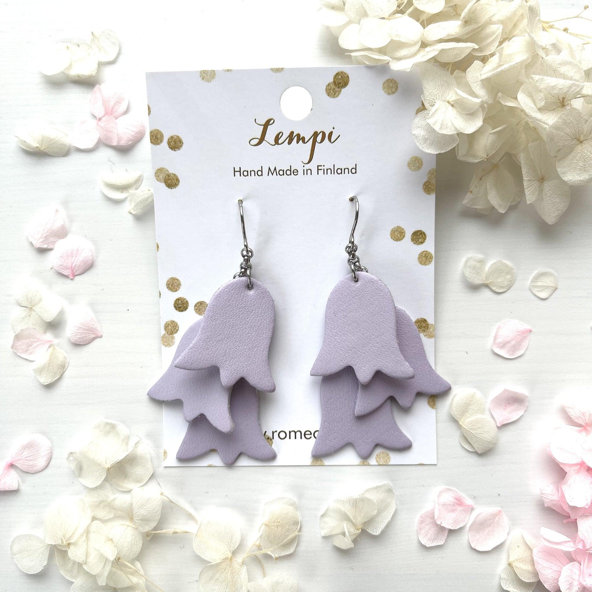 LEMPI® earrings, Keto (light purple)