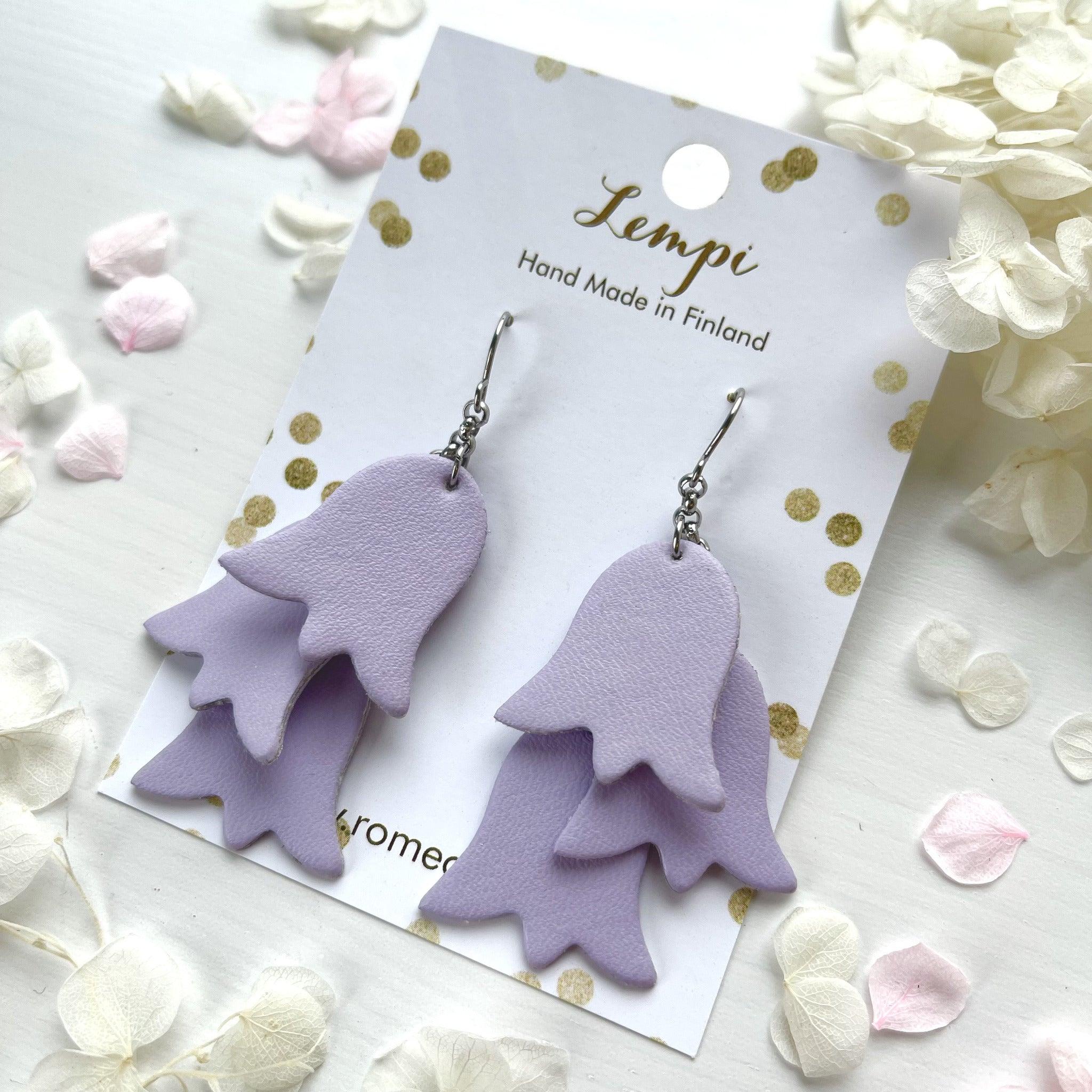 LEMPI® earrings, Keto (light purple)