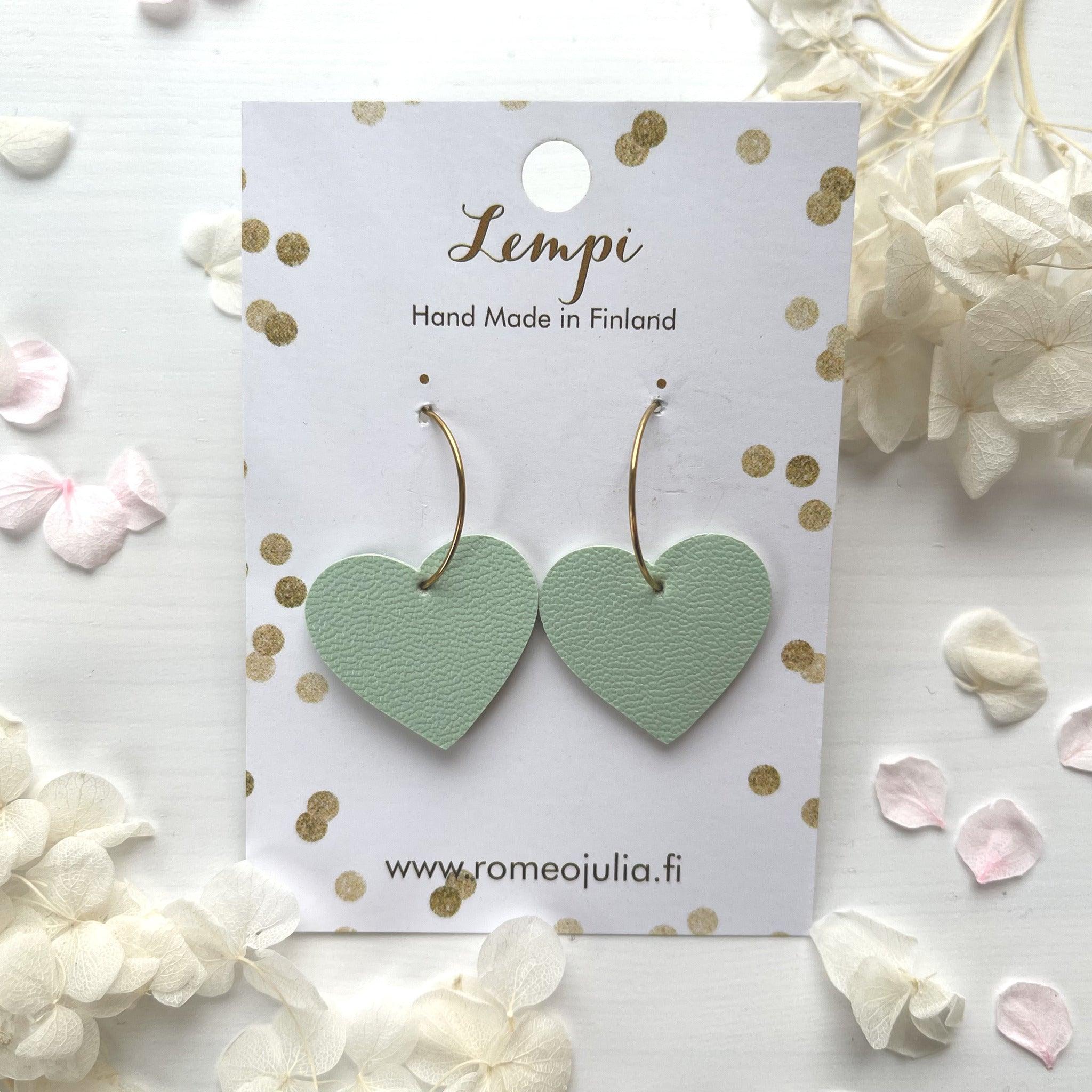 LEMPI® earrings, Lempi rings (gold-mint)