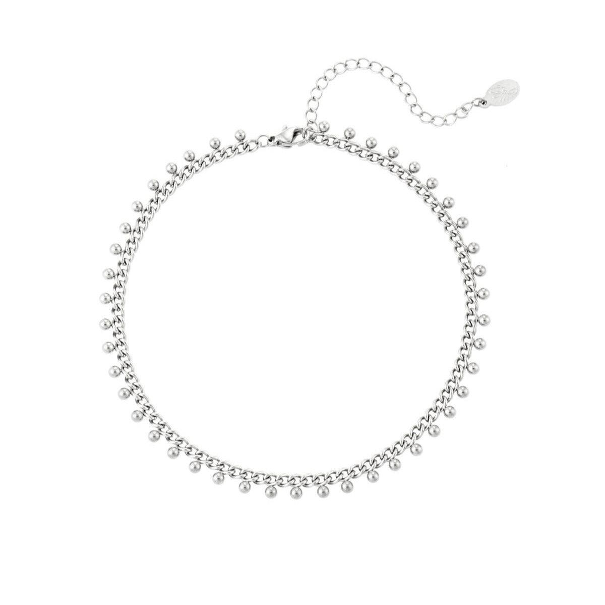 FRENCH RIVIERA | Désirée -stoneless surgical steel anklet (silver)