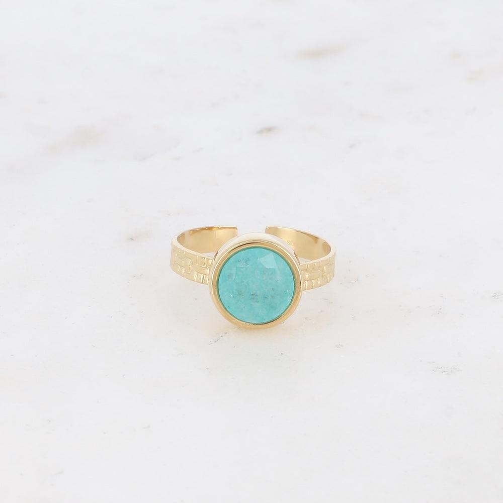 BOHM PARIS | Bague Rosina surgical steel ring with turquoise stone